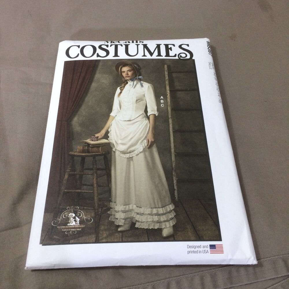 McCalls M8397 Historical Costume Prairie Victorian Dress Pattern  8 10 12 14 16